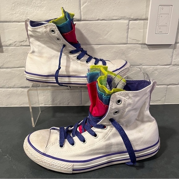 Converse sz 7 Party hi All Stars sneakers - Picture 1 of 16
